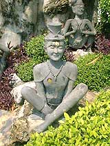ascetics performing Yoga