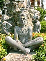 ascetics performing Yoga